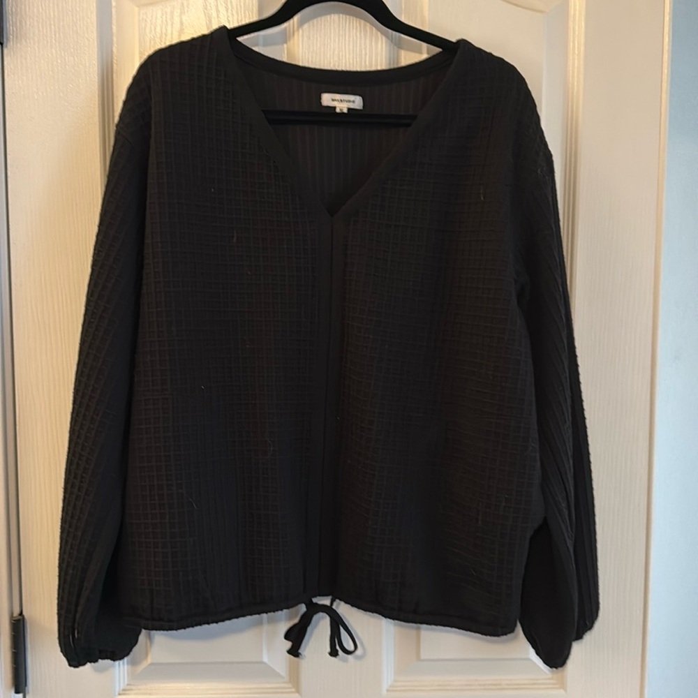 Max Studio women's waffle top